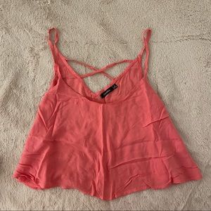 Bershka pink top in size S